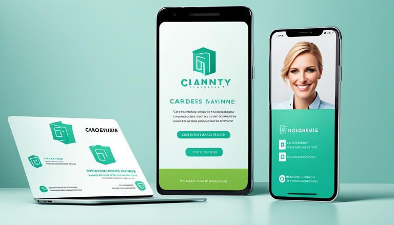 how to create digital business card