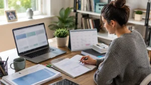 Adult planning the duration and study schedule for a government-funded course.