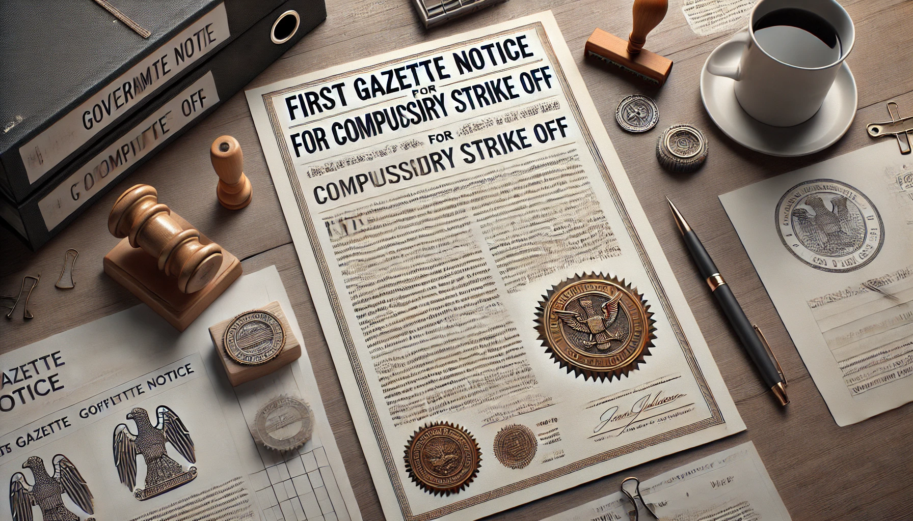 first gazette notice for compulsory strike off