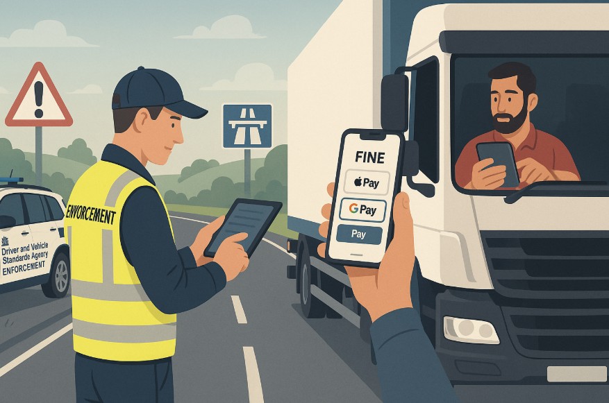 dvsa roadside fines payment changes