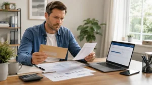 Person investigating which bank is linked to an unfamiliar Edinburgh PO Box