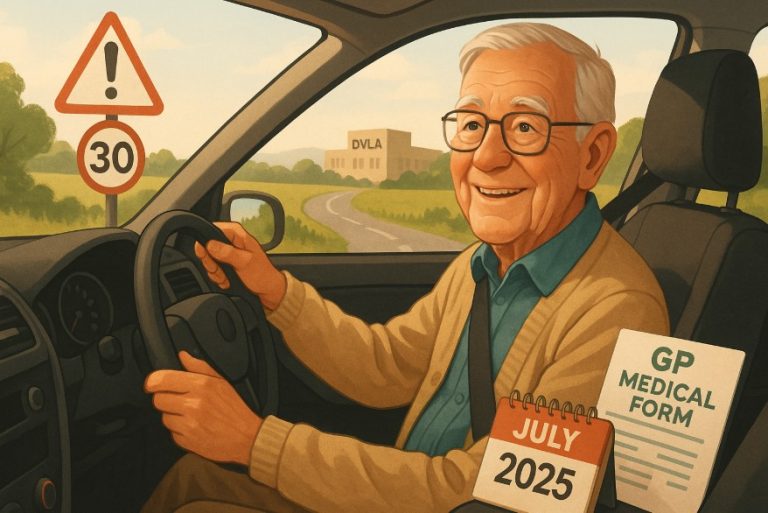 uk senior driver license renewal changes