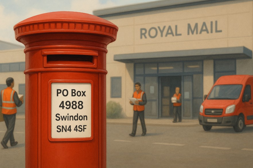 Who Sends Mail from PO Box 4988 Swindon SN4 4SF Address? - UK