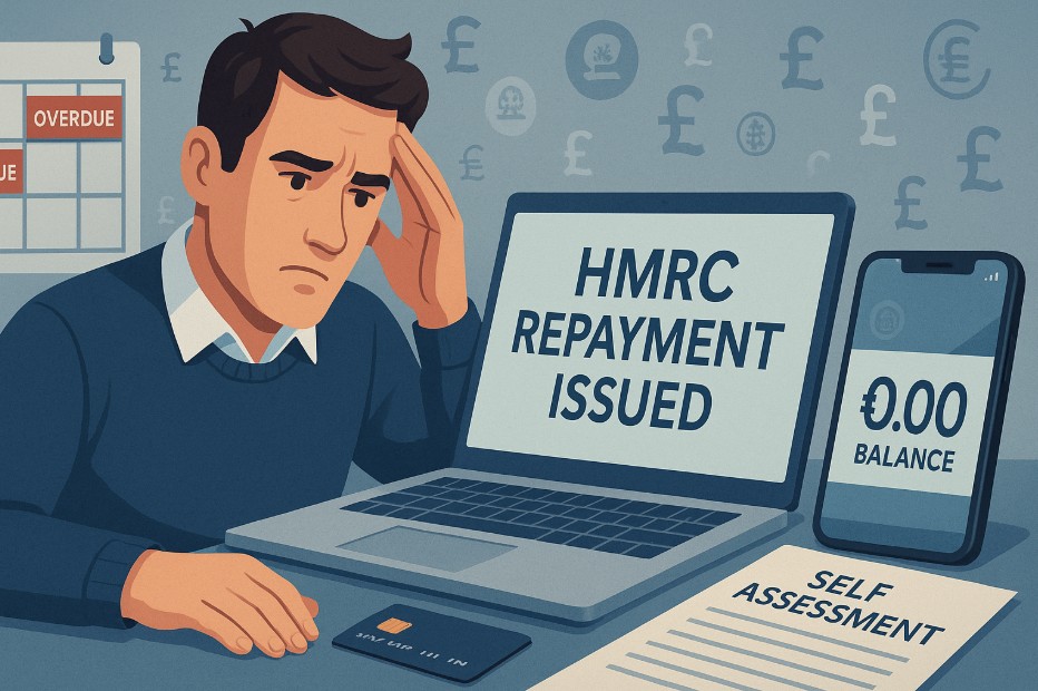 hmrc repayment issued but not in bank