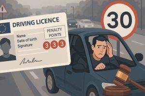 how many points to suspend license in uk