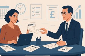 working for someone on a self-employed basis