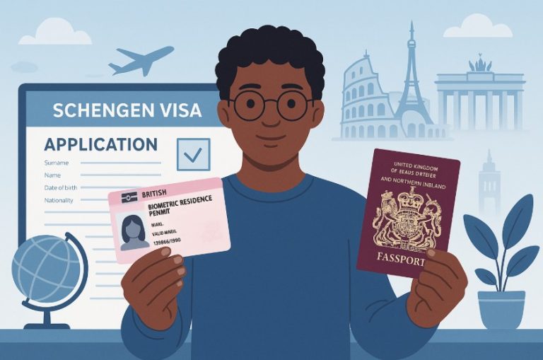 how to apply for schengen visa from uk with brp card
