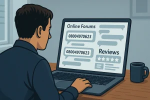 What Do Online Users Say About 08004970623