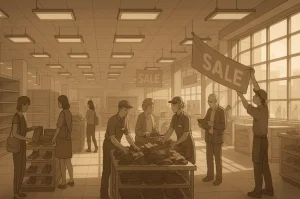 What Financial Challenges Did Quadrant Department Stores Face