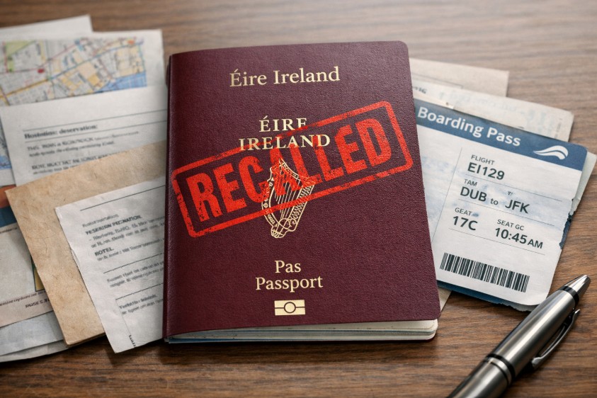 irish passports recalled