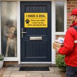 royal mail dog warning sign